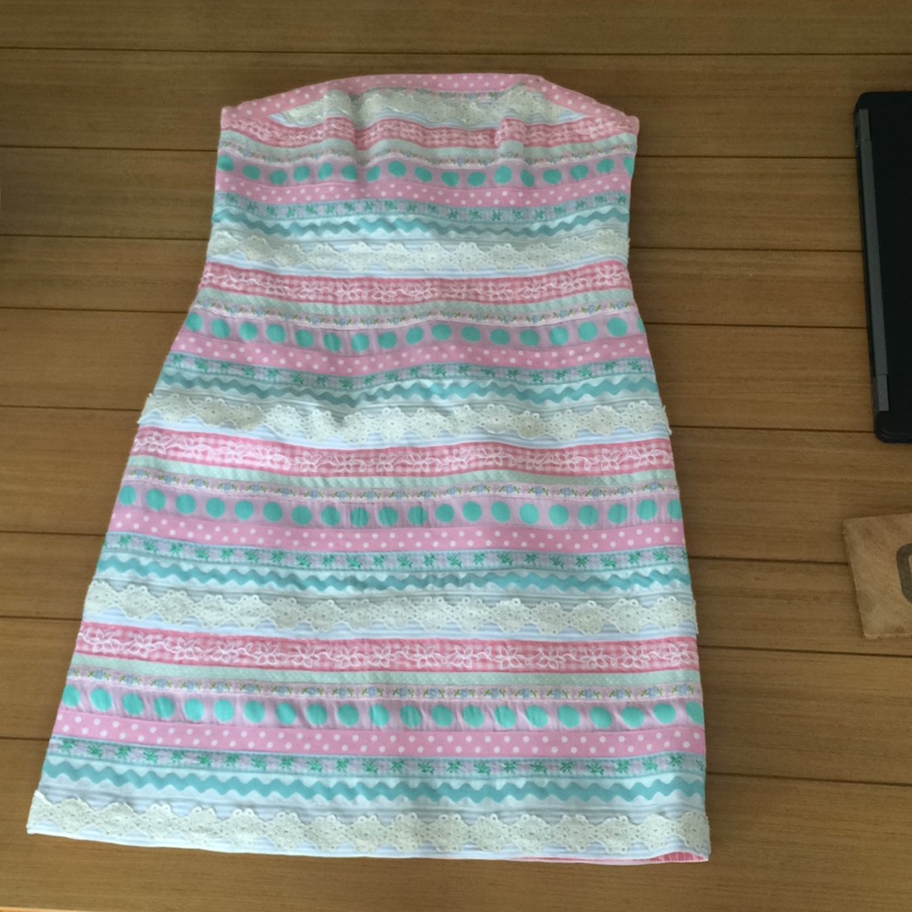 Lilly Pulitzer strapless dress